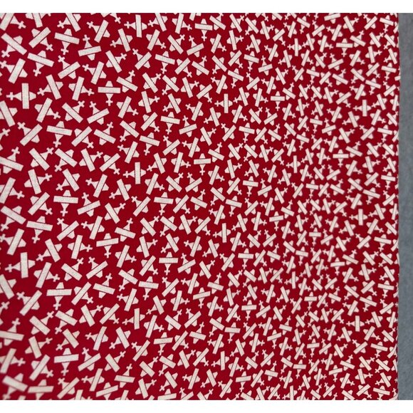 Marcus Fabrics Aunt Grace Baskets of Scraps Cotton Quilting Fabric Red/White 1/2 - Picture 1 of 6